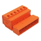 Wago Contact - Connecteur mâle Cage Clamp 6 pôles / Pas 5,08 mm / Orange