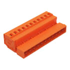 Wago Contact - Connecteur mâle Cage Clamp 11 pôles / Pas 5,08 mm / Orange