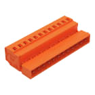 Wago Contact - Connecteur mâle Cage Clamp 12 pôles / Pas 5,08 mm / Orange