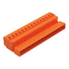 Wago Contact - Connecteur mâle Cage Clamp 15 pôles / Pas 5,08 mm / Orange