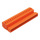 Wago Contact - Connecteur mâle Cage Clamp 17 pôles / Pas 5,08 mm / Orange