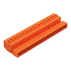 Wago Contact - Connecteurs males avec cage clamp,19 poles pas 5,08 mm orange