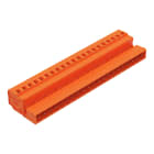 Wago Contact - Connecteur mâle,avec pieds de fixation à encliqueter/ Gris / Pas 5,08 mm,21 pôle