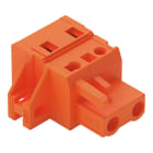 Wago Contact - Connecteur femelle pour 1 conducteur orange