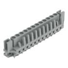 Wago Contact - Connecteur femelle THT 0.6 x 1.0 mm solder pin Droit, gris