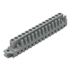 Wago Contact - Connecteur femelle THT 0.6 x 1.0 mm solder pin Droit, gris