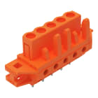 Wago Contact - Connecteur femelle THT 0.6 x 1.0 mm solder pin Droit, orange