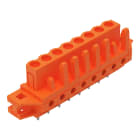 Wago Contact - Connecteur femelle THT 0.6 x 1.0 mm solder pin Droit, orange