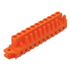 Wago Contact - Connecteur femelle THT 0.6 x 1.0 mm solder pin Droit, orange