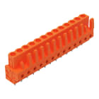 Wago Contact - Connecteur femelle THT 0.6 x 1.0 mm solder pin Droit, orange