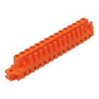 Wago Contact - Connecteur femelle THT 0.6 x 1.0 mm solder pin Droit, orange