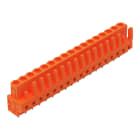 Wago Contact - Connecteur femelle THT 0.6 x 1.0 mm solder pin Droit, orange