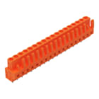Wago Contact - Connecteur femelle droit CI 18 broches à souder / Orange / tige de codage