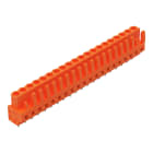 Wago Contact - Connecteur femelle droit CI 20 broches à souder / Orange / tige de codage
