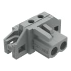 Wago Contact - Connecteur femelle THT 0.6 x 1.0 mm solder pin Coudé, gris