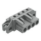 Wago Contact - Connecteur femelle THT 0.6 x 1.0 mm solder pin Coudé, gris