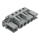 Wago Contact - Connecteur femelle THT 0.6 x 1.0 mm solder pin Coudé, gris