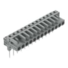 Wago Contact - Female connector for rail-mount terminal Coudé, gris