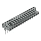 Wago Contact - Female connector for rail-mount terminal Coudé, gris