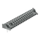 Wago Contact - Female connector for rail-mount terminal Coudé, gris