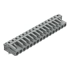Wago Contact - Connect fem CI 5mm 16p/coude/gris