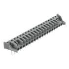 Wago Contact - Female connector for rail-mount terminal Coudé, gris