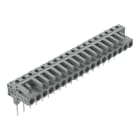 Wago Contact - Female connector for rail-mount terminal Coudé, gris