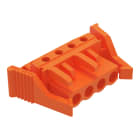 Wago Contact - Connecteur femelle THT 0.6 x 1.0 mm solder pin Coudé, orange