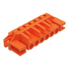 Wago Contact - Connecteur femelle THT 0.6 x 1.0 mm solder pin Coudé, orange
