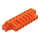Wago Contact - Connecteur femelle THT 0.6 x 1.0 mm solder pin Coudé, orange
