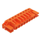 Wago Contact - Connecteur femelle THT 0.6 x 1.0 mm solder pin Coudé, orange