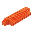 Wago Contact - Connecteur femelle THT 0.6 x 1.0 mm solder pin Coudé, orange