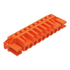 Wago Contact - Connecteur femelle THT 0.6 x 1.0 mm solder pin Coudé, orange