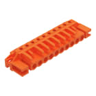 Wago Contact - Connecteur femelle THT 0.6 x 1.0 mm solder pin Coudé, orange