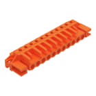 Wago Contact - Connecteur femelle THT 0.6 x 1.0 mm solder pin Coudé, orange