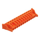 Wago Contact - Connecteur femelle THT 0.6 x 1.0 mm solder pin Coudé, orange