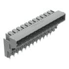 Wago Contact - Connecteur mâle à plusieurs étages THT 1.0 x 1.0 mm solder pin Coudé, gris