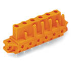 Wago Contact - Connecteur femelle THT 0.6 x 1.0 mm solder pin Droit, orange