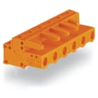 Wago Contact - Connecteur femelle THT 0.6 x 1.0 mm solder pin Coudé, orange