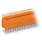 Wago Contact - Barrette à bornes CI pas 2,54 mm 48 pôles avec poussoir, Orange