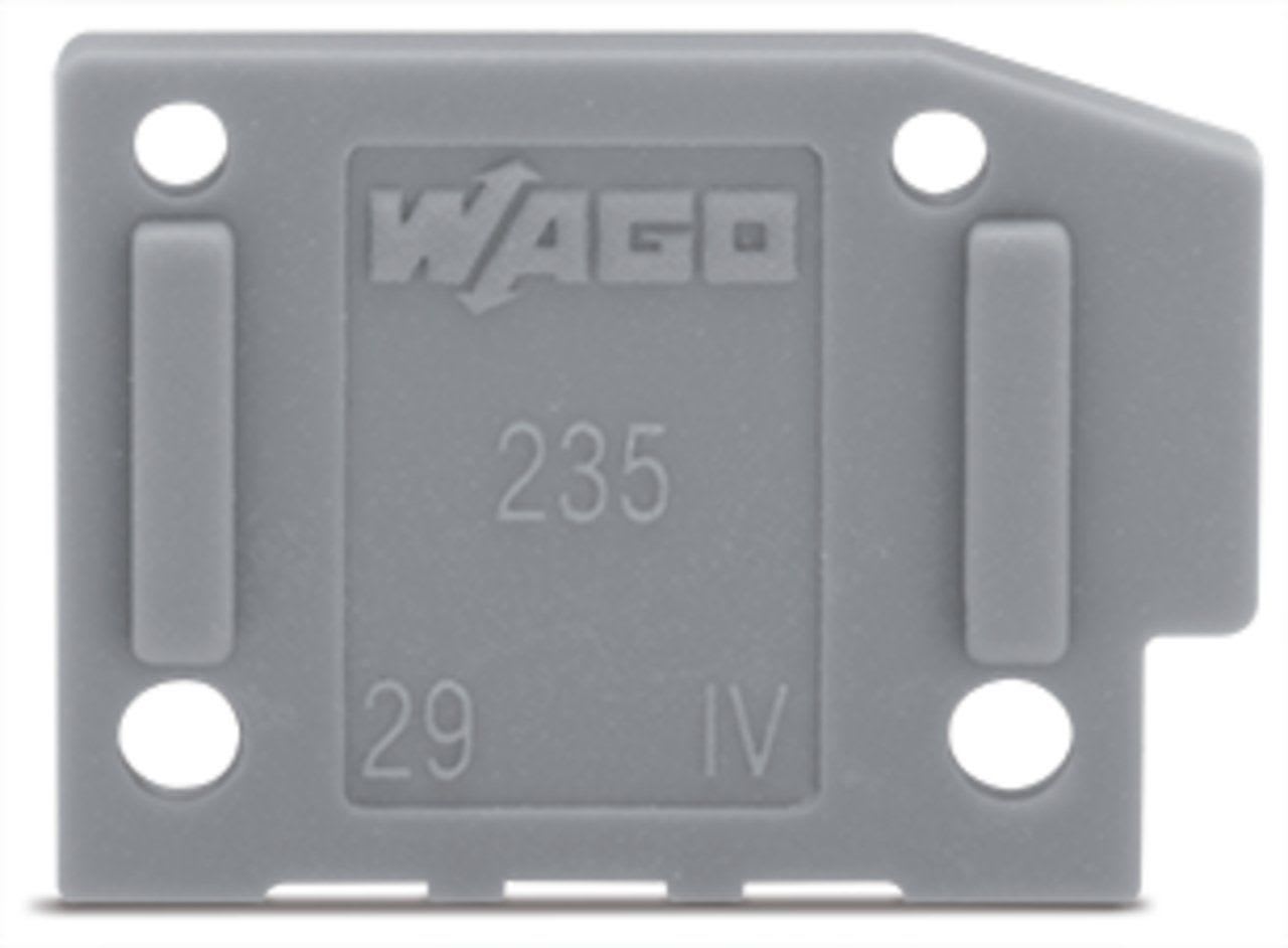 Wago Contact - Plaque d'extrémité / Gris