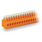 Wago Contact - Barrette à bornes CI 1C avec poussoir 3 pôles pas 3,81 mm
