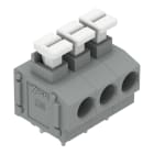 Wago Contact - Borne mod.c.j. 2,5 mm² 3 pôles / Gris