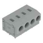 Wago Contact - Barrette à bornes CI 1C / 2,5 mm² / 4 pôles / Pas 5-5,08 mm / Gris