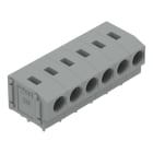 Wago Contact - Barrette à bornes CI 1C / 2,5 mm² / 6 pôles / Pas 5-5,08 mm / Gris
