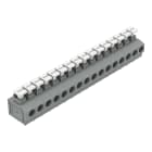 Wago Contact - Borne mod.c.j. 2,5 mm² 16 pôles / Gris