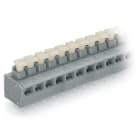 Wago Contact - Borne pour CI 2 cond. Bouton-poussoir 0.75mm² pas 5/5.08mm 5 pôles, gris