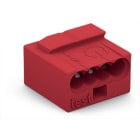 Wago Contact - Borne micro pour boîte de dérivation 4C / Rouge