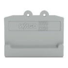 Wago Contact - Plaque d'extrémité pour Bornes avec pied de fixation à épaisseur 3,4 mm, gris