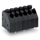 Wago Contact - Borne pour CI THR Poussoir 1,5mm² pas3.5mm 8 pôles, noir
